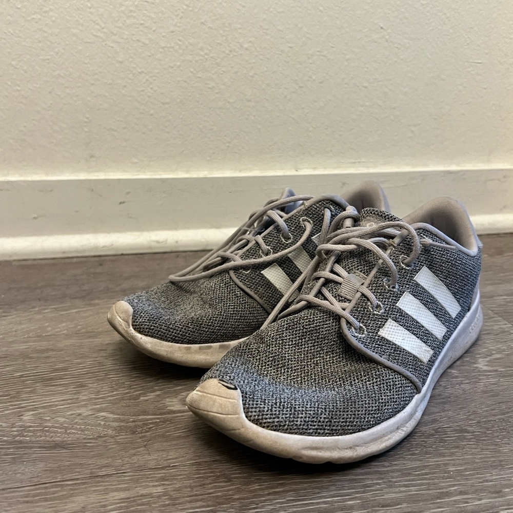 Adidas Grey Tennis Shoes Size 7.5